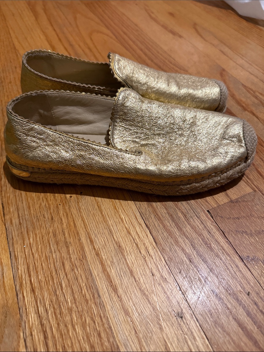 Stuart weitzman Gold Slip-On  Espadrilles